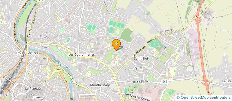 localisation de l'entreprise DES MAINS ET D' EPAIN  POITIERS