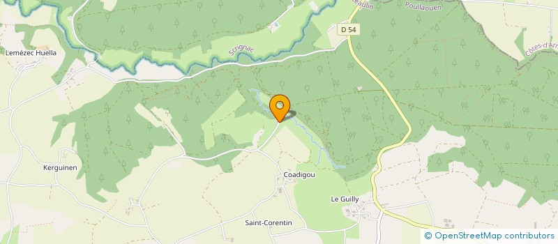 localisation de l'entreprise DES MAINS ET DES AILES  POULLAOUEN