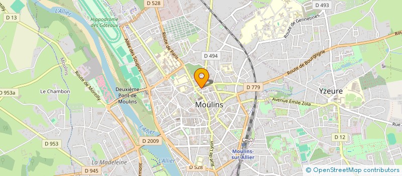 localisation de l'entreprise DES MAIRES ET DES PRESIDENTS DE COMMUNAUTE DE L ALLIER à MOULINS