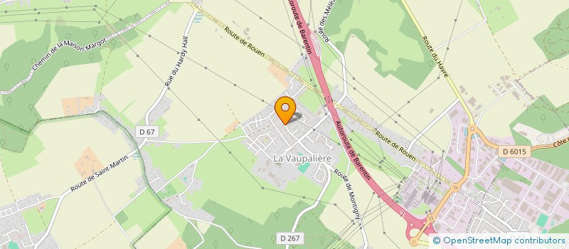 localisation de l'entreprise DES MAISONNETTES  LA VAUPALIERE