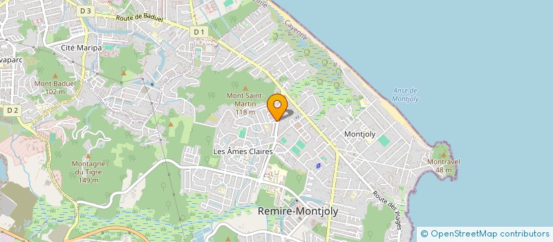 localisation de l'entreprise DES MANGUES  REMIRE-MONTJOLY