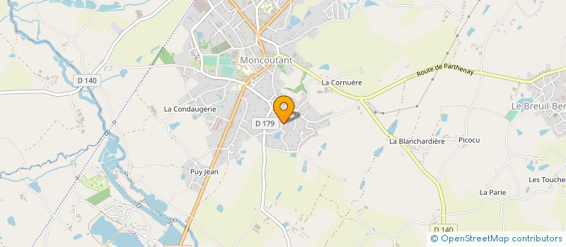 localisation de l'entreprise DES MARAIS  MONCOUTANT-SUR-SEVRE