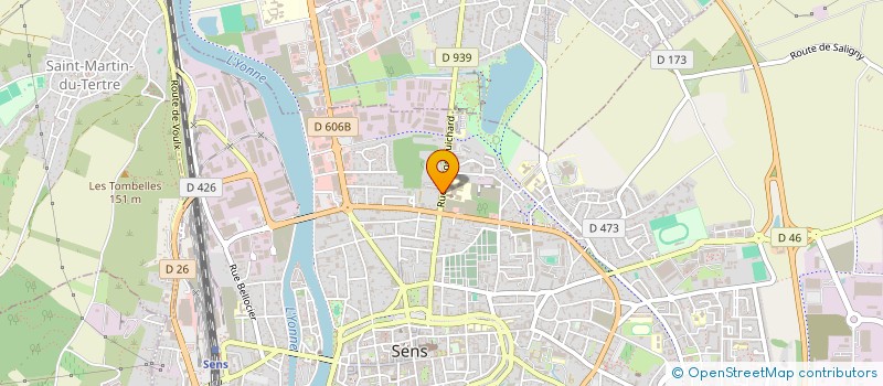 localisation de l'entreprise DES MARAIS à SENS