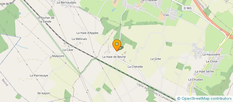 localisation de l'entreprise DES MARAIS DE LAVAU  LAVAU-SUR-LOIRE