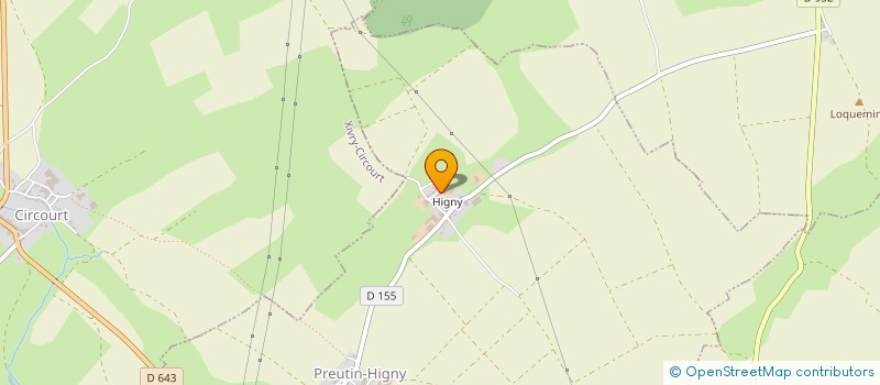 localisation de l'entreprise DES MARANGES  PREUTIN-HIGNY