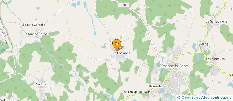 localisation de l'entreprise DES MARCHAIS à COGNAC-LA-FORET