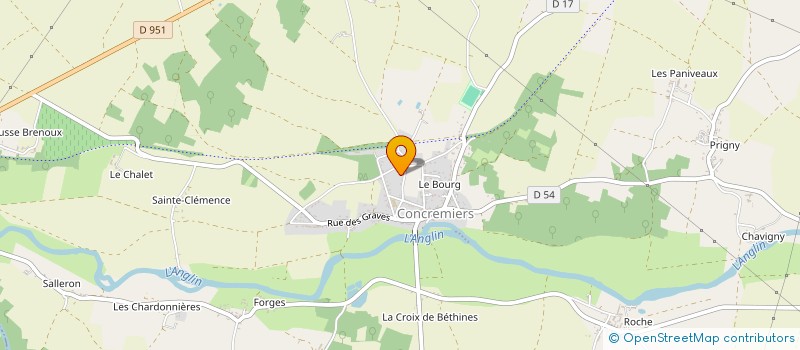 localisation de l'entreprise DES MARCHEURS DE CONCREMIERS à CONCREMIERS
