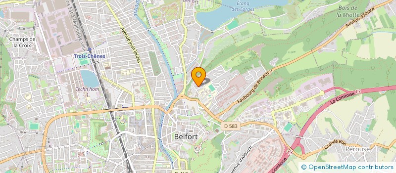 localisation de l'entreprise DES MARORL à BELFORT