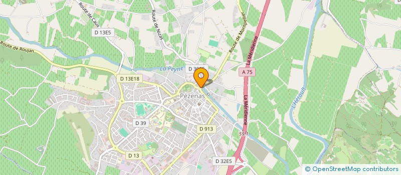 localisation de l'entreprise DES MARQUES ET VOUS à PEZENAS