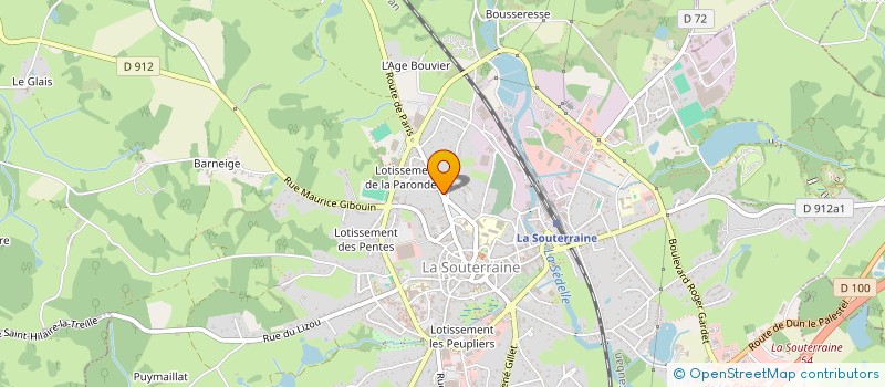 localisation de l'entreprise DES MARRONNIERS  LA SOUTERRAINE
