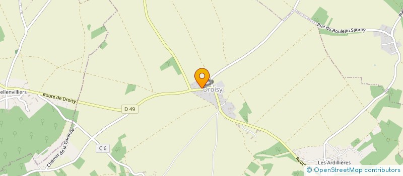 localisation de l'entreprise DES MARRONNIERS  DROISY