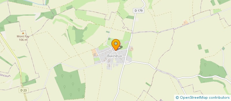 localisation de l'entreprise DES MARRONNIERS  BAIZIEUX