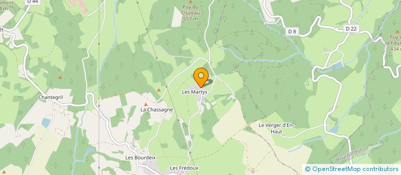 localisation de l'entreprise DES MARTYS  MONTBOUCHER