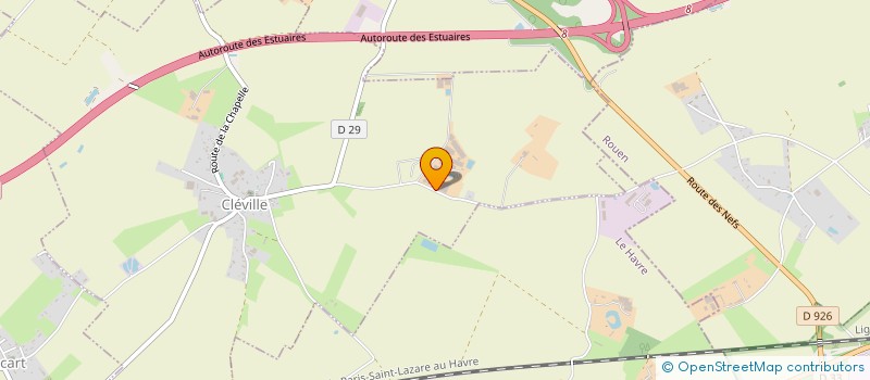 localisation de l'entreprise DES MAS  CLEVILLE