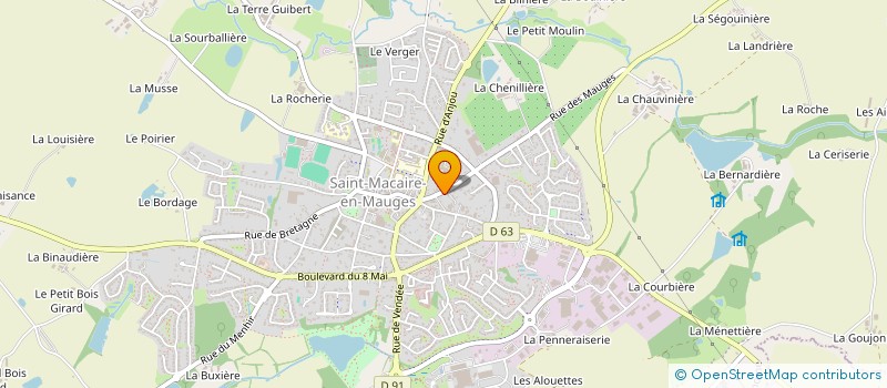 localisation de l'entreprise DES MAUGES à SEVREMOINE