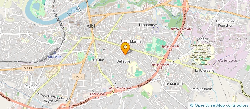localisation de l'entreprise DES MERES ET DES FILLES à ALBI