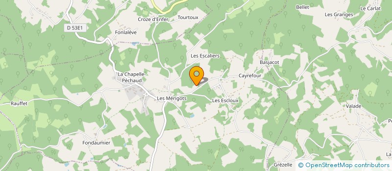localisation de l'entreprise DES MERIGOTS à CASTELNAUD-LA-CHAPELLE