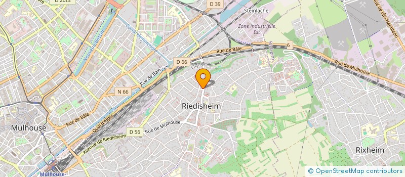 localisation de l'entreprise DES MERLES  RIEDISHEIM