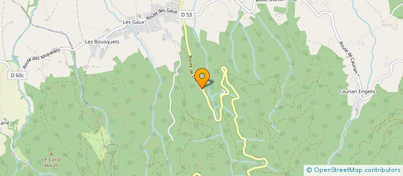 localisation de l'entreprise DES METAIRIES  ST-AFFRIQUE-LES-MONTAGNES
