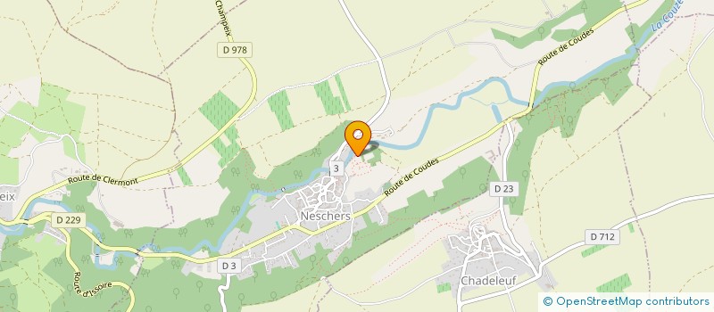 localisation de l'entreprise DES MEUNIERS  NESCHERS