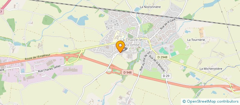 localisation de l'entreprise DES MILLE COULEURS  LA CHAIZE-LE-VICOMTE