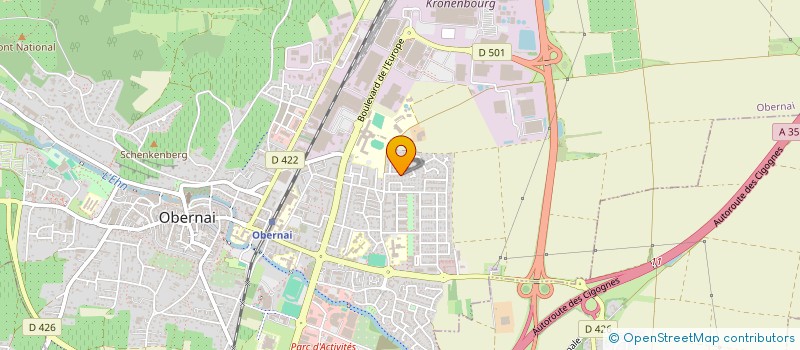 localisation de l'entreprise DES MILLIERS DE PAS POUR SACHA  OBERNAI