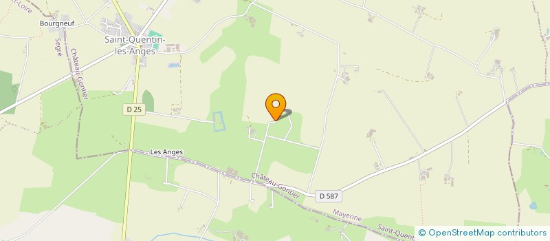 localisation de l'entreprise DES MINES  SAINT-QUENTIN-LES-ANGES