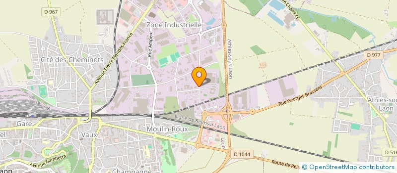 localisation de l'entreprise DES MINIMES à LAON