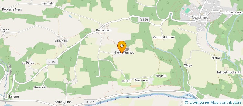 localisation de l'entreprise DES MIRABELLES  QUISTINIC