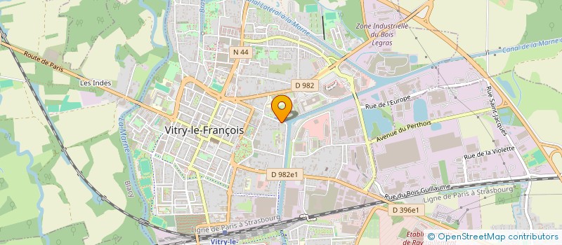 localisation de l'entreprise DES MOIGNOTTES à VITRY-LE-FRANCOIS