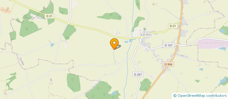 localisation de l'entreprise DES MONINS à LE PIN