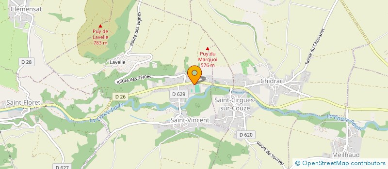 localisation de l'entreprise DES MONTAGNES  VIC-LE-COMTE