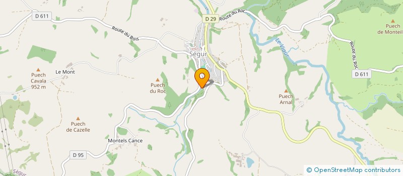localisation de l'entreprise DES MONTBELLIARDES à SEGUR