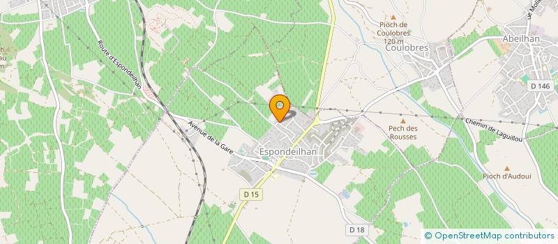 localisation de l'entreprise DES MONTOZES  ESPONDEILHAN