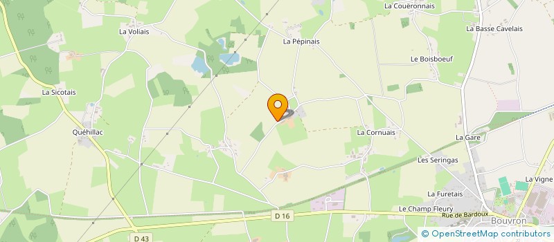 localisation de l'entreprise DES MONTS  BOUVRON