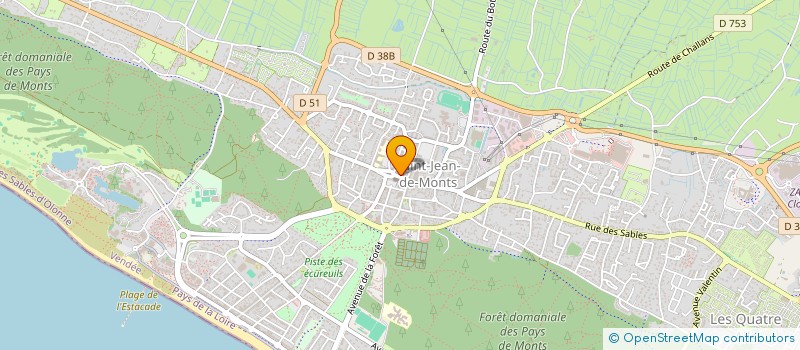 localisation de l'entreprise DES MONTS  SAINT-JEAN-DE-MONTS