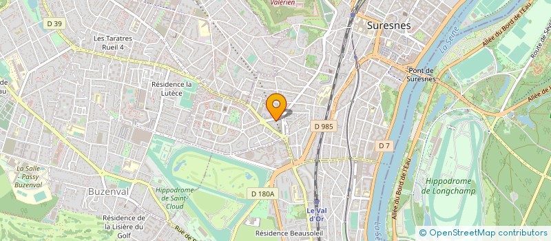 localisation de l'entreprise DES MONTS CLAIRS à SURESNES