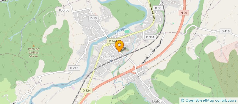 localisation de l'entreprise DES MONTS D'ARIEGE à VARILHES