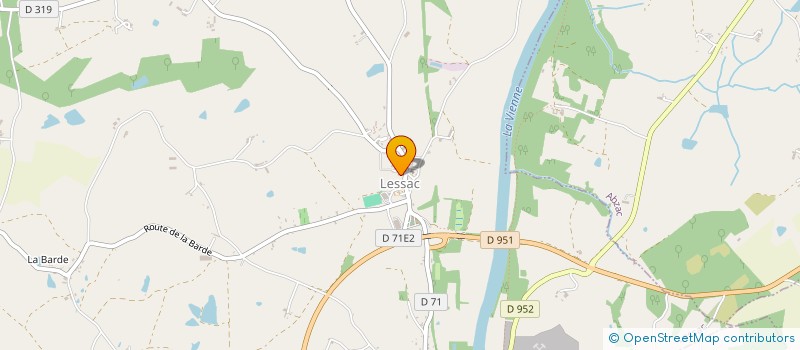 localisation de l'entreprise DES MONTS DE LA MARCHE à LESSAC