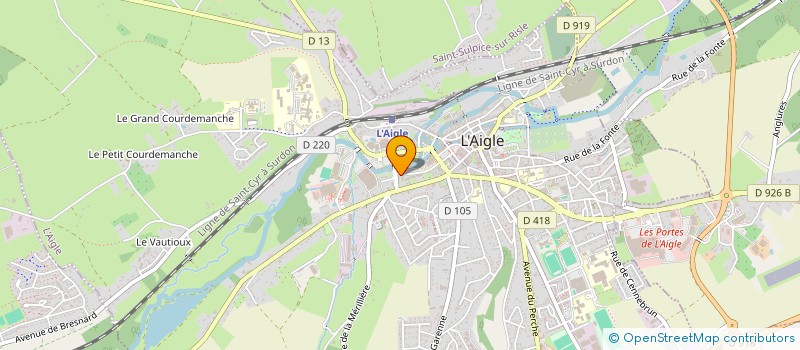 localisation de l'entreprise DES MORTIERS à L'AIGLE