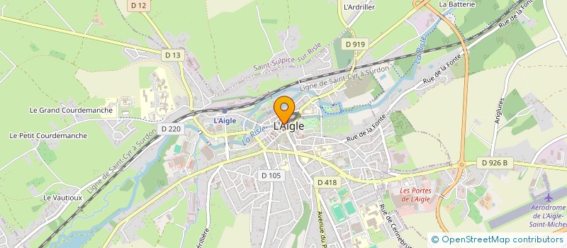 localisation de l'entreprise DES MOTS DANS LA THEIERE à L'AIGLE