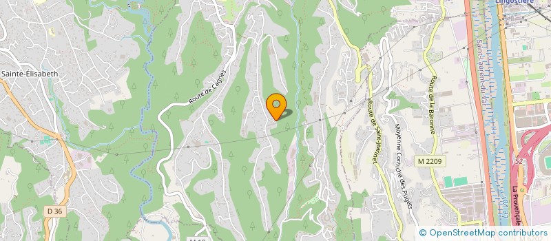 localisation de l'entreprise DES MOTS DANS UNE VALISE  LA GAUDE