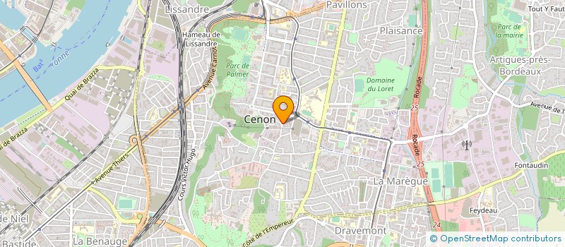 localisation de l'entreprise DES MOTS ET DES SONS  CENON