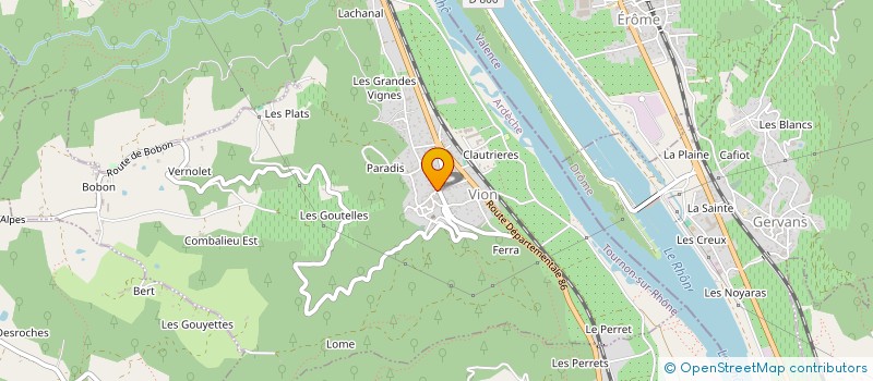 localisation de l'entreprise DES MOTS ET MERVEILLES  VION