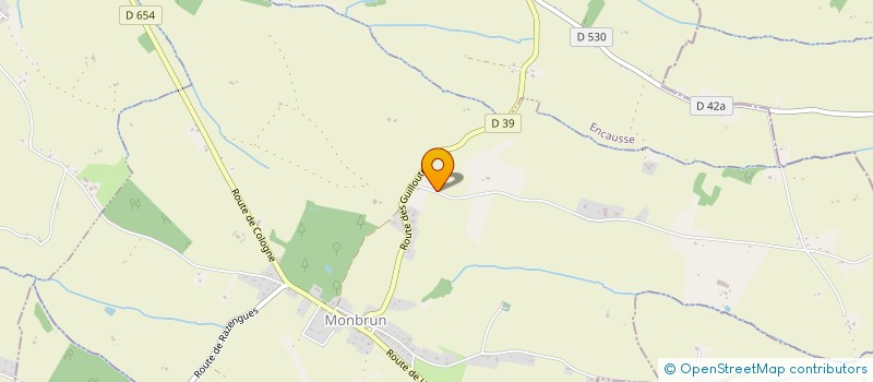 localisation de l'entreprise DES MOTTES  MONBRUN