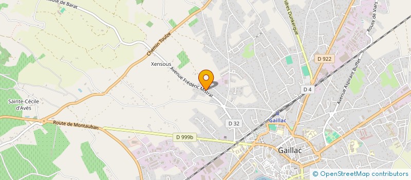 localisation de l'entreprise DES MOULINS  GAILLAC