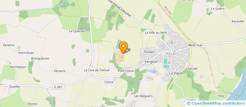 localisation de l'entreprise DES MOULINS DE KEROLLET  ARZAL