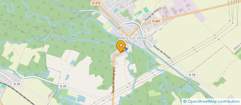 localisation de l'entreprise DES MOULINS DE POUSSEY  MERY-SUR-SEINE
