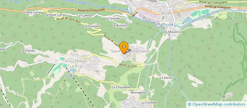 localisation de l'entreprise DES MOURTES  COURCHEVEL
