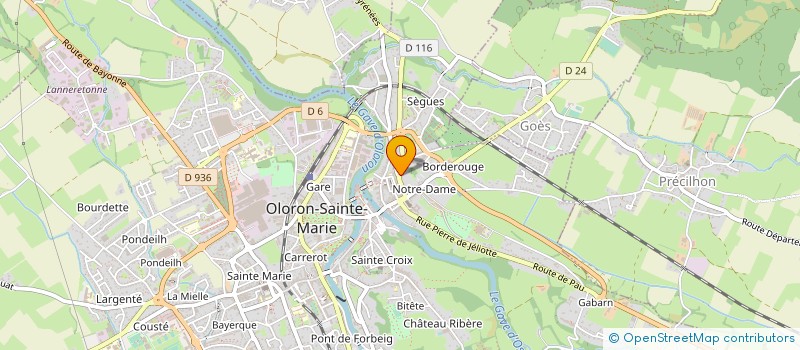 localisation de l'entreprise DES MUSULMANS D OLORON  OLORON-SAINTE-MARIE